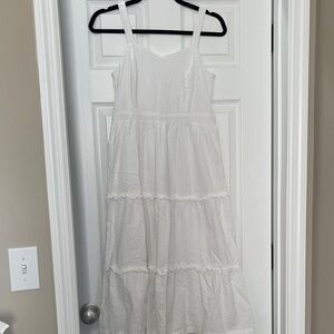 Japna White Midi Dress